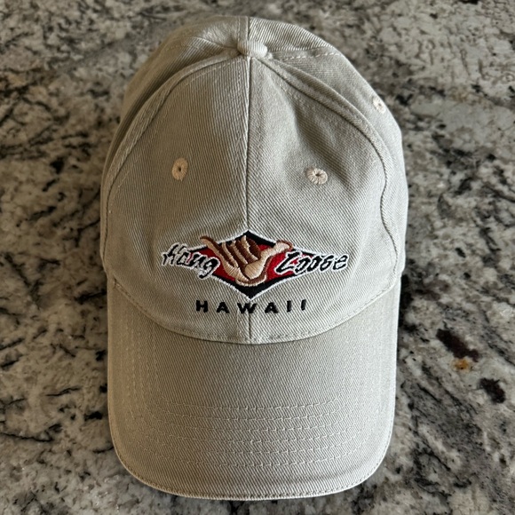 Hang Loose Hawaii Headwear Embroidered Baseball Ball Cap Light Gray Hat NWOT - Picture 7 of 14